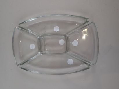 Présentoir à apéritif en cristal de forme...