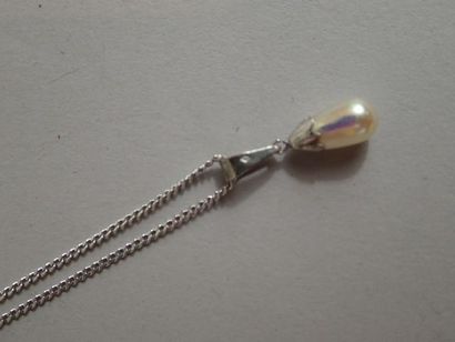Pendentif en argent 800/1000e ornée d'une...
