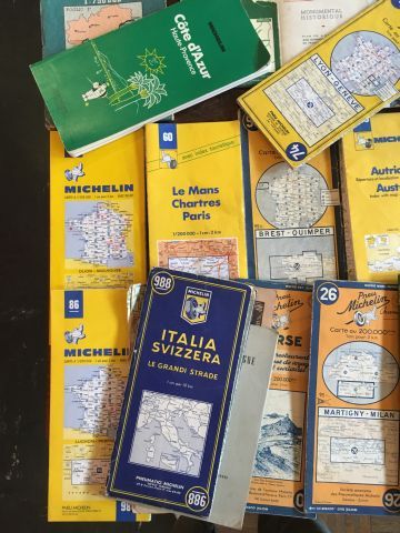 Important ensemble de cartes Michelin. En...