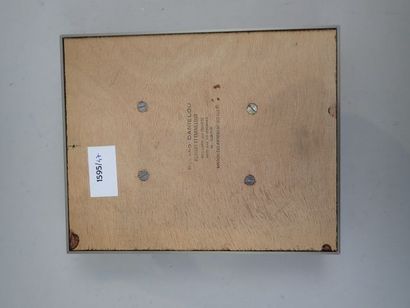 Roland DANIELOU (XXème), fleur de lys. Plaque...