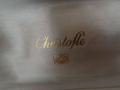 CHRISTOFLE, couvert de baptême en métal argenté...