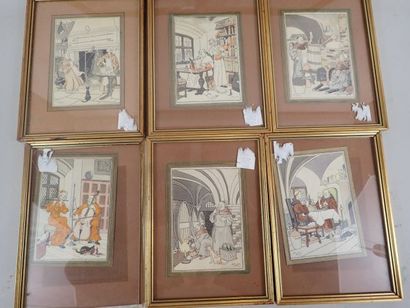 Harry Eliott (1882-1959), ensemble de 8 lithographies...
