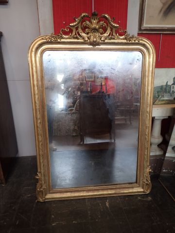 Important miroir de forme rectangulaire en...