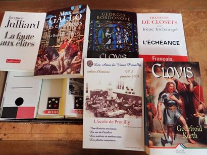 Important lot de livres reliés sur le Soissonnais,...