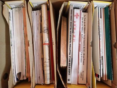Important lot de livres reliés sur le Soissonnais,...