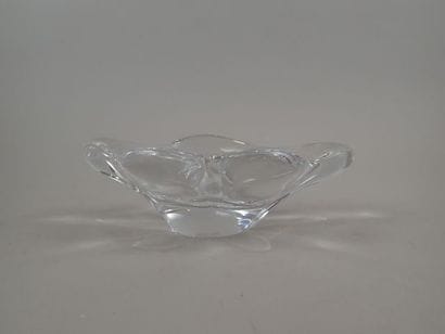 DAUM France, vide poche en cristal clair,...