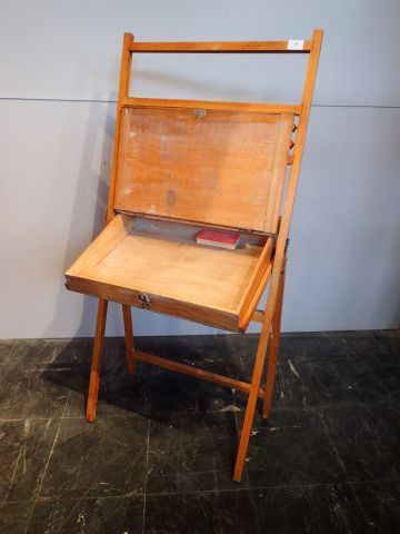 Bureau d'écolier en hêtre naturel entièrement...
