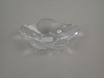 DAUM France, vide poche en cristal clair,...