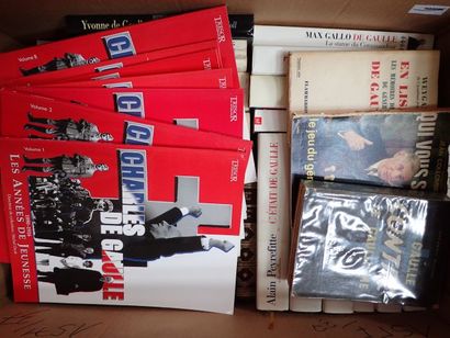 Importante et intéressante mannette de livres...