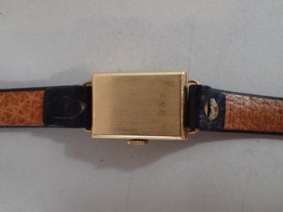 Montre bracelet de dame rectangulaire en...