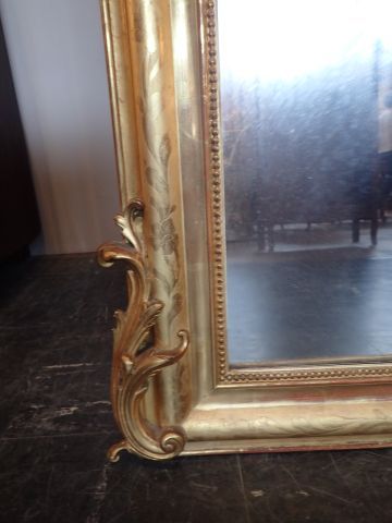 Important miroir de forme rectangulaire en...