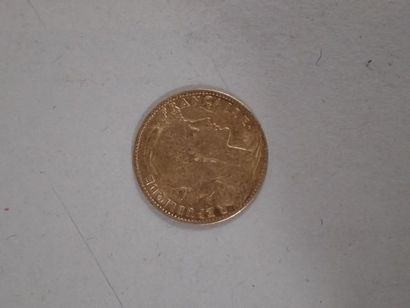 Pièce de 10 francs or 1907.

Poids : 3 g