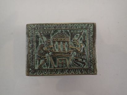 Max LE VERRIER (1891-1973). Boîte quadrangulaire...