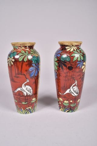 Jacques Thieles à Paris, paire de vases en...