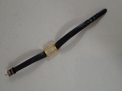 Montre bracelet de dame rectangulaire en...