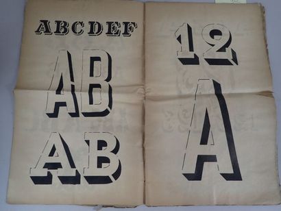 [Calligraphie], Recueil de coins, fleurons,...