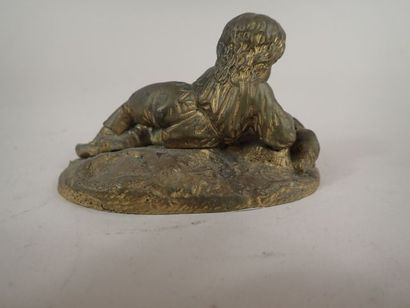 LEBLANC (XIXème siècle). « Enfant allongé...