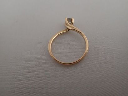 Bague dite « solitaire » en or jaune ( 750...