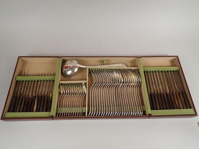 ORBRILLE. Ménagère en métal argenté, modèle...