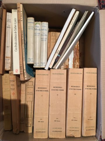 Carton de livres brochés comprenant notamment...