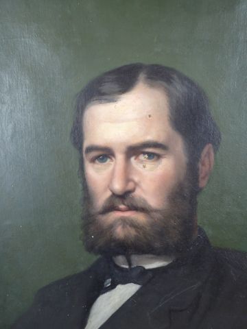 Ecole française vers 1880, portrait d'homme...