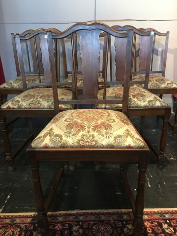Suite de six chaises de salle à manger en...