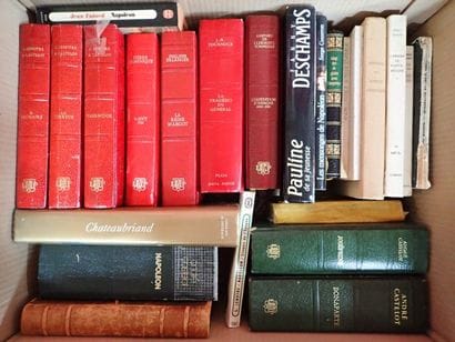 [Napoléon], mannette de livres brochés sur...