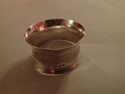CARDEILHAC, Rond de serviette en argent,...