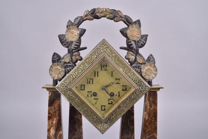 Garniture de cheminée d'époque art déco,...