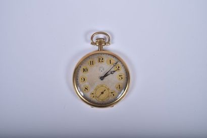 DOLLAR. Montre savonnette en or jaune 18K,...