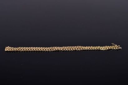 Bracelet maille américaine en or jaune (750...