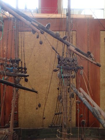 Importante maquette de navire à voile 
