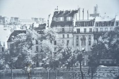 Importante photographie en deux parties représentant...
