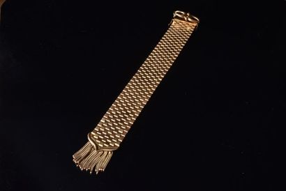 Large bracelet dit “ ceinture” en or jaune...