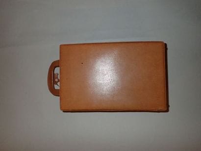CLYDE CREATION, valisette en cuir de porc...