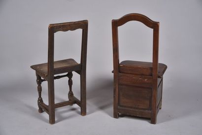 Ensemble comprenant une chaise coffre à sel...
