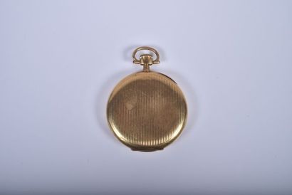 DOLLAR. Montre savonnette en or jaune 18K,...