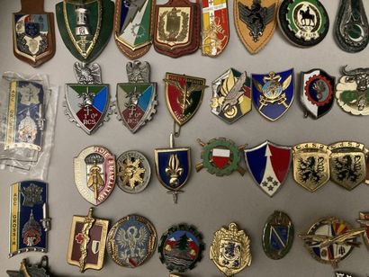 Fort lot d’insignes : Grandes unités, promotions,...
