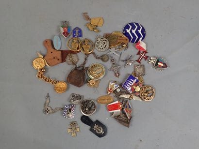 Lot d’insignes, de pucelles diverses