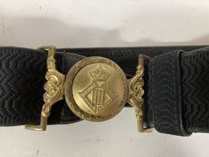 Belgique. Ceinturon d’officier pour tenue...