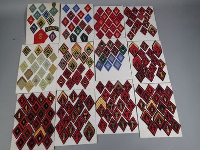 Collection de losanges de bras modèle 45,...