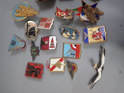 35 insignes de l’Armée de L’Air. Acciden...