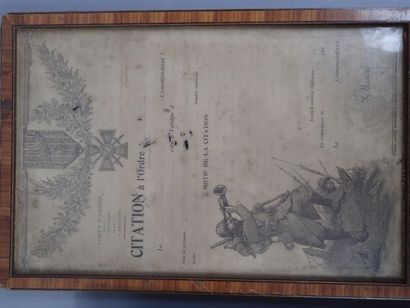 Lot : Copie des Citations du sergent LANDAIS...
