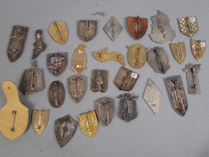 30 insignes Cavalerie : Dragons, Hussards,...