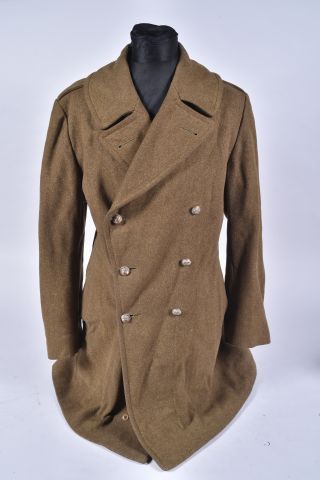 US- Manteau Overcoat en laine moutarde, contrat...
