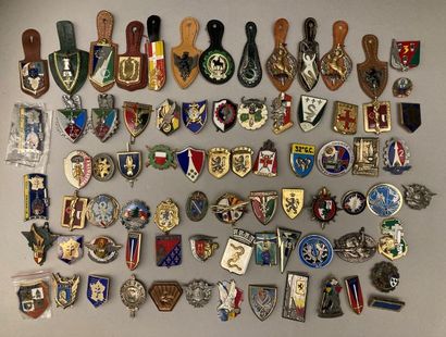Fort lot d’insignes : Grandes unités, promotions,...