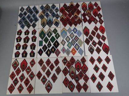 Collection de losanges de bras modèle 45,...