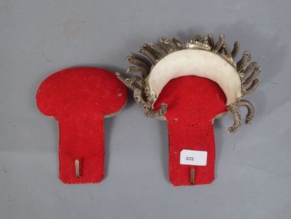 Paire d’épaulettes de la garde Nationale,...