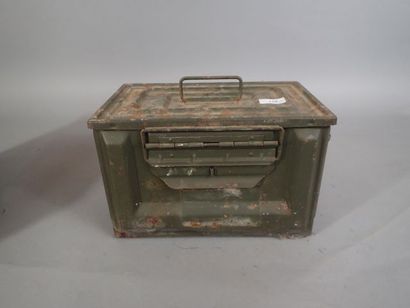 2 Caisses à munitions pour mitrailleuse de...