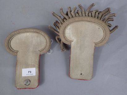 Paire d’épaulettes de la garde Nationale,...